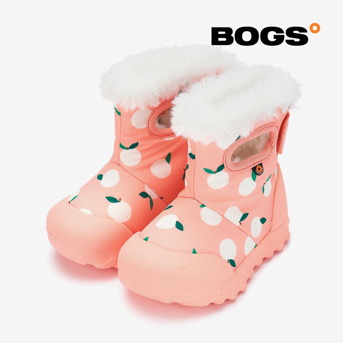 보그스(BOGS) 아동 방한부츠 스노우캠프-오렌지피치