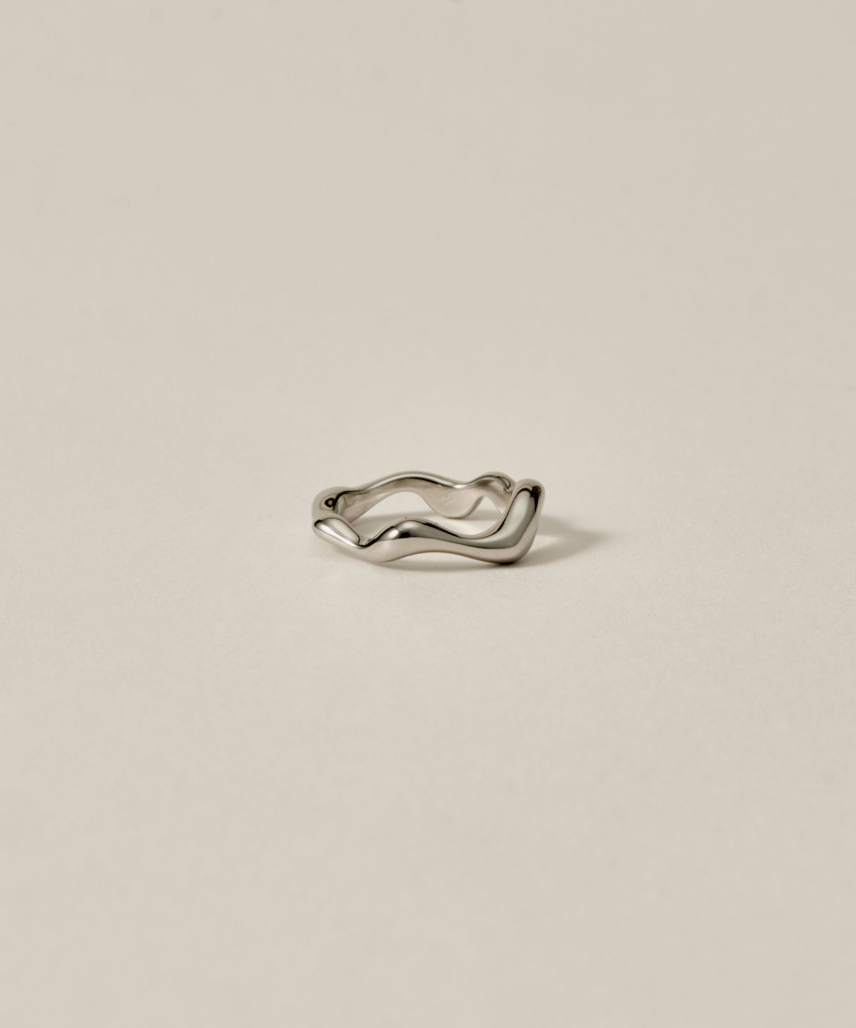 노비스도쿄(NOVICE TOKYO) 라바 핑키 링 Lava Pinky Ring［Stainless］/ Silver