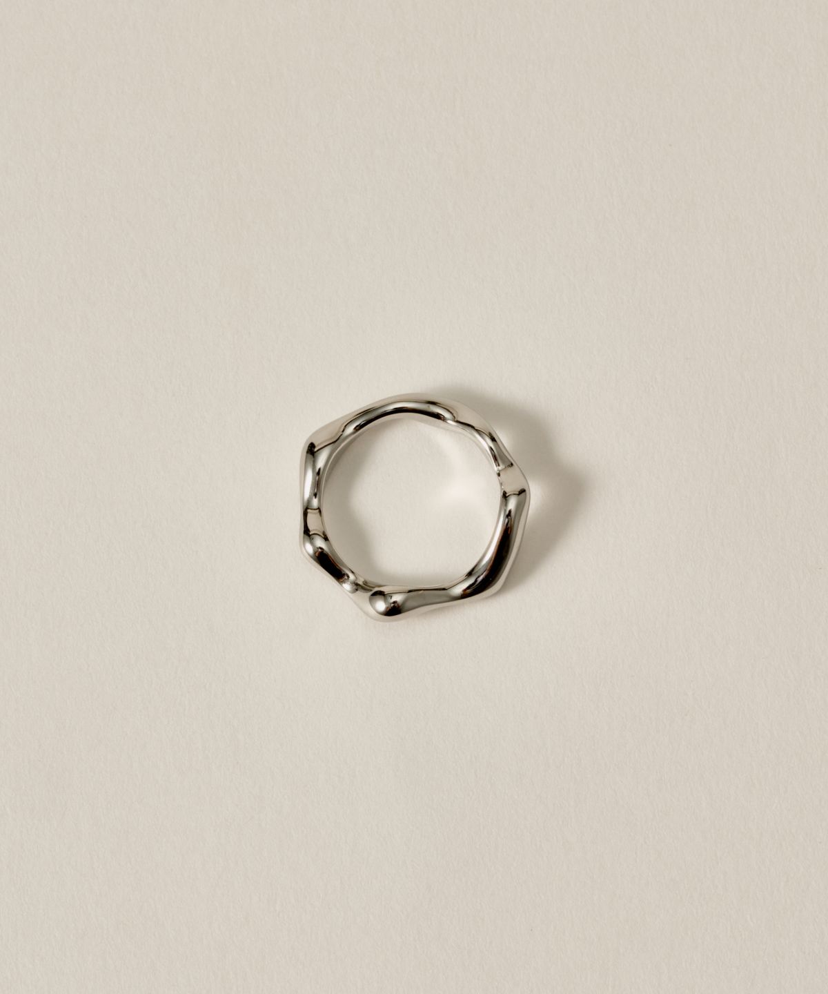 노비스도쿄(NOVICE TOKYO) 라바 핑키 링 Lava Pinky Ring［Stainless］/ Silver