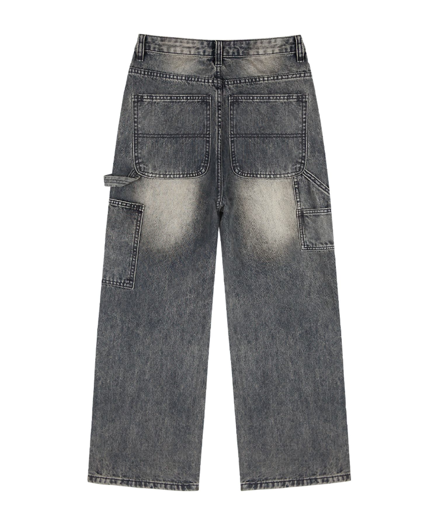 【COSYHARU】Dark work detail denim MUSINSA | RANDOMOFF BTB : WORKSCAPE CARPENTER JEANS [SMOKY