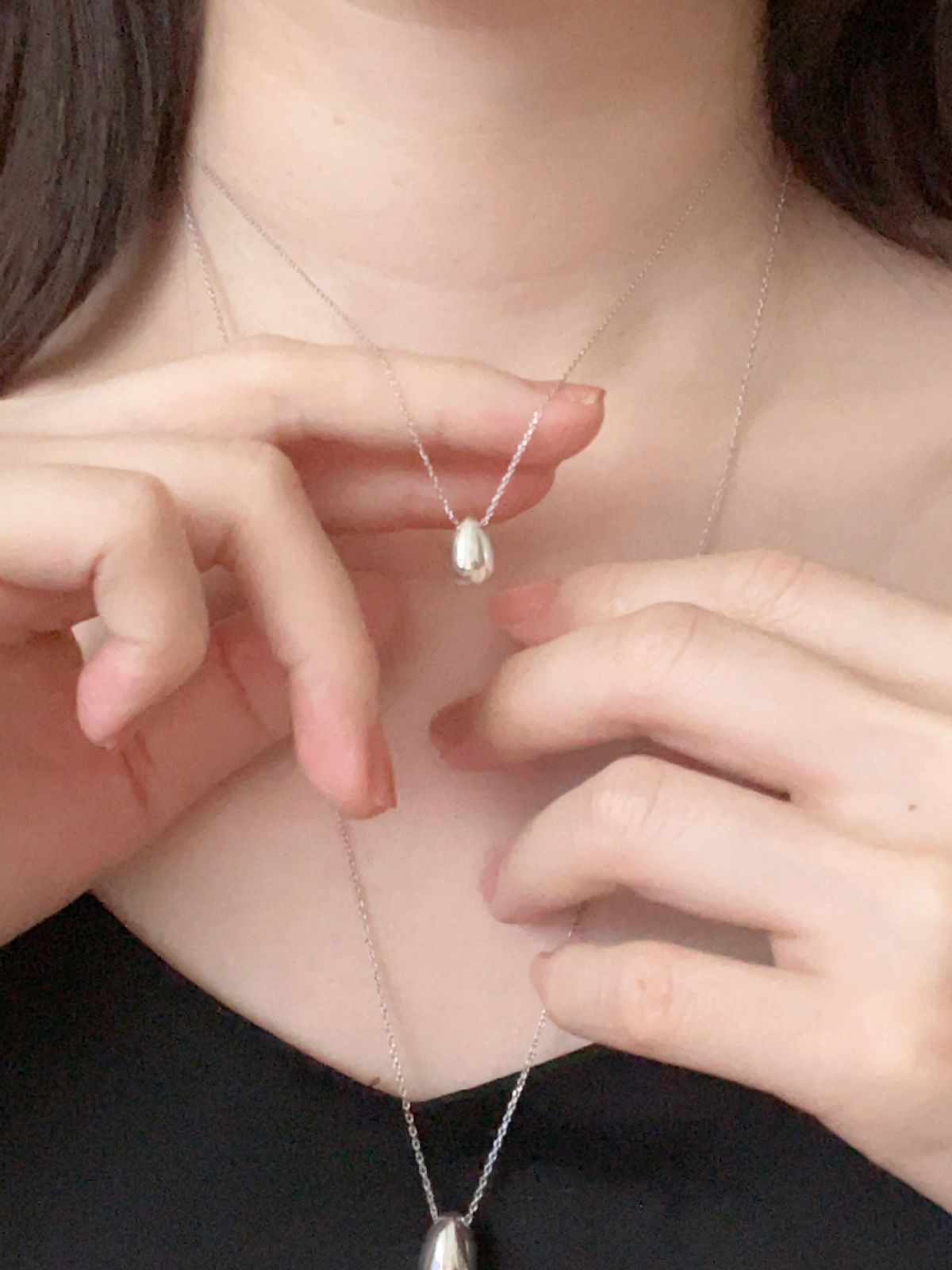 엘리오나(ELYONA) ELA 14 Necklace – Compact Drop Chain (Short)