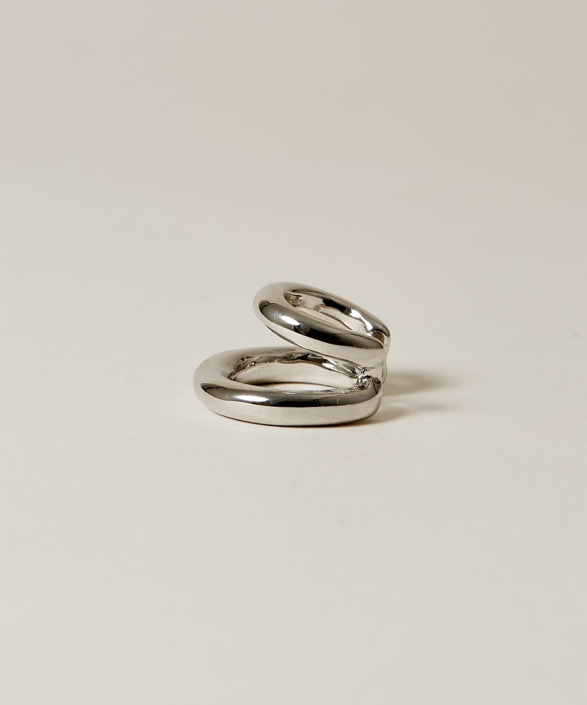 노비스도쿄(NOVICE TOKYO) 더블 후프 이어 커프 Double Hoop Ear Cuff / Silver
