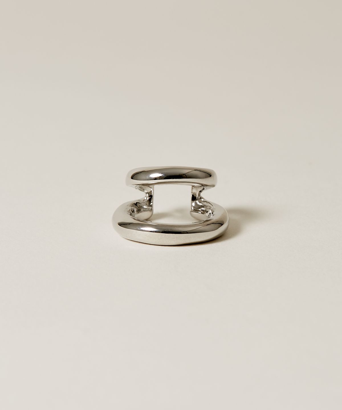 노비스도쿄(NOVICE TOKYO) 더블 후프 이어 커프 Double Hoop Ear Cuff / Silver