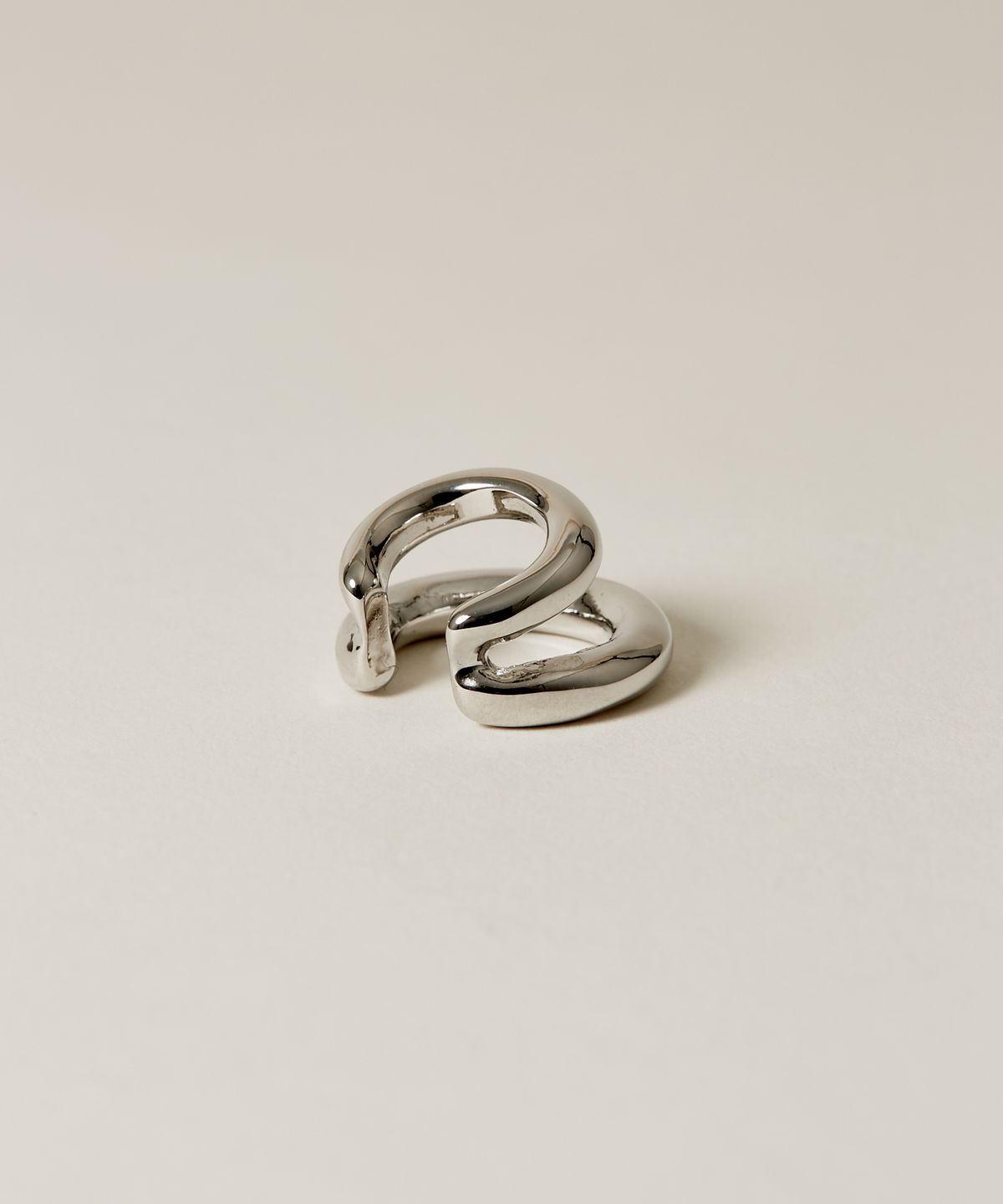 노비스도쿄(NOVICE TOKYO) 더블 후프 이어 커프 Double Hoop Ear Cuff / Silver