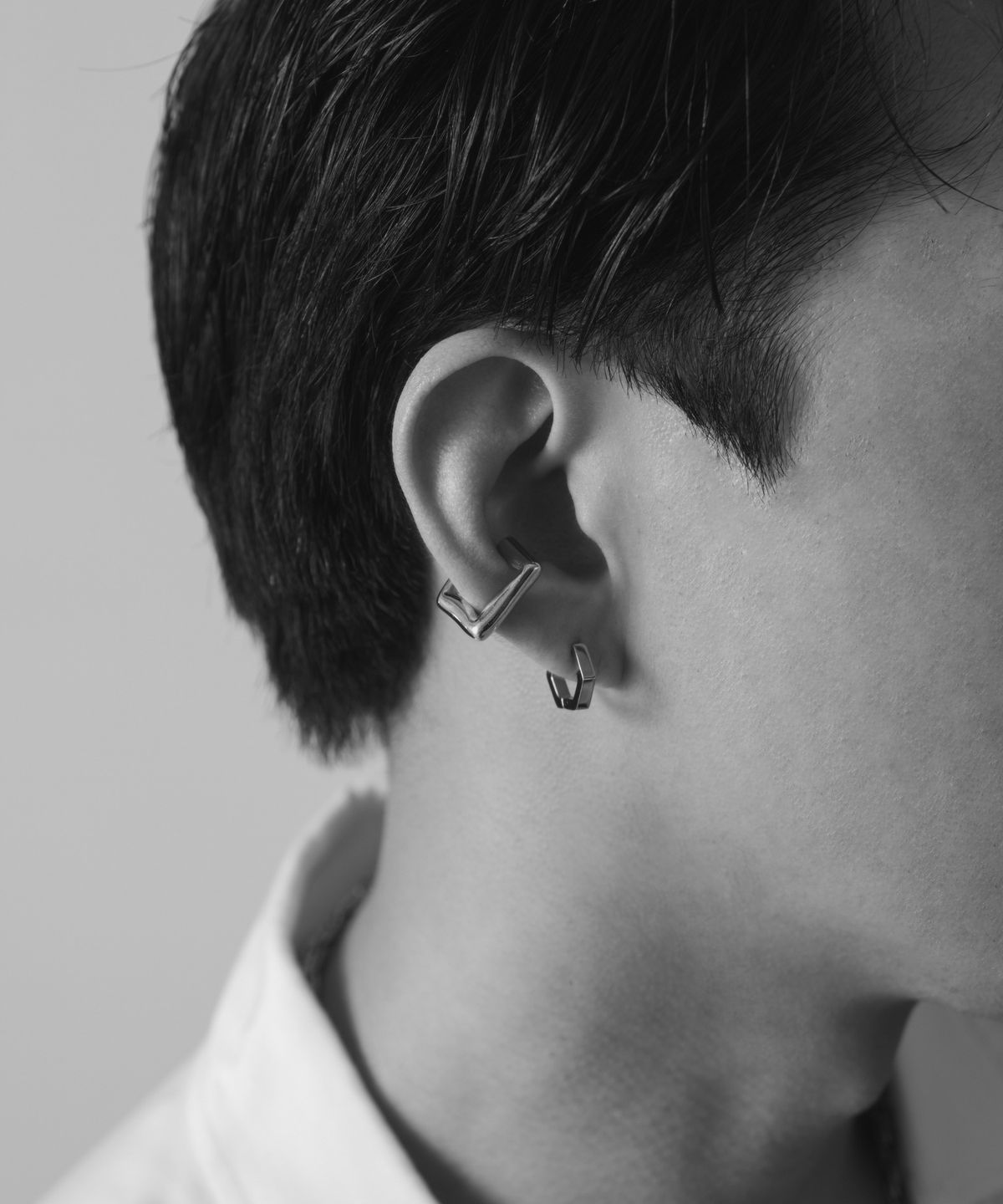 노비스도쿄(NOVICE TOKYO) 스트로 이어 커프 Straw Ear Cuff / Silver