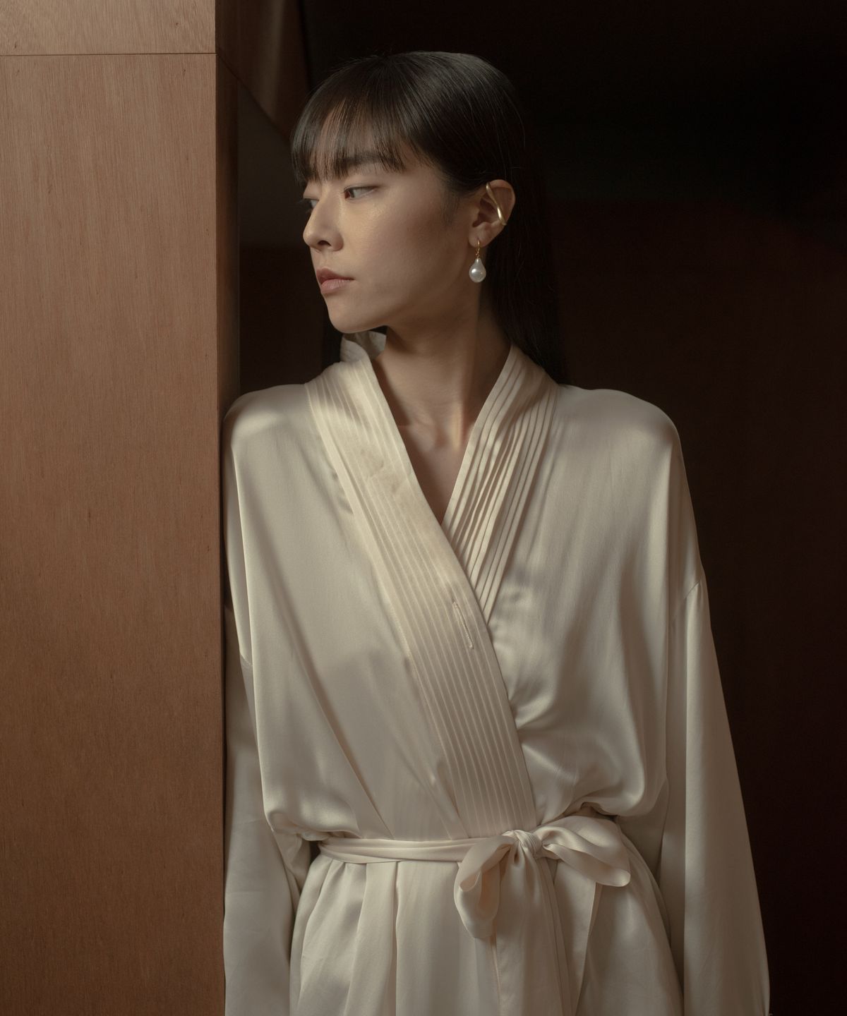 노비스도쿄(NOVICE TOKYO) 드롭 진주 후크 피어스 Drop Pearl Hook Pierce / gold