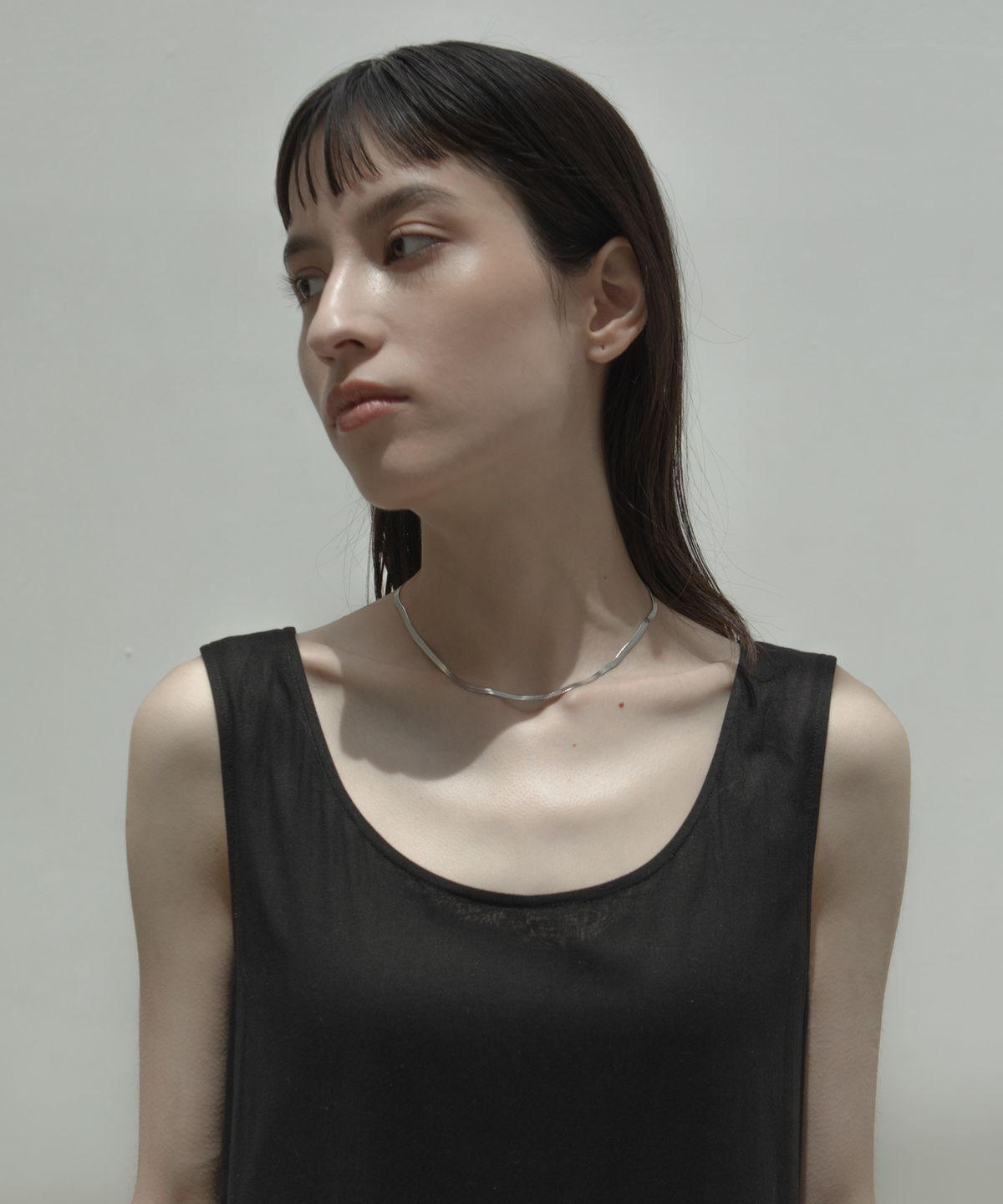 노비스도쿄(NOVICE TOKYO) 스네이크 체인 목걸이 Snake Chain Necklace [Stainless] / silver