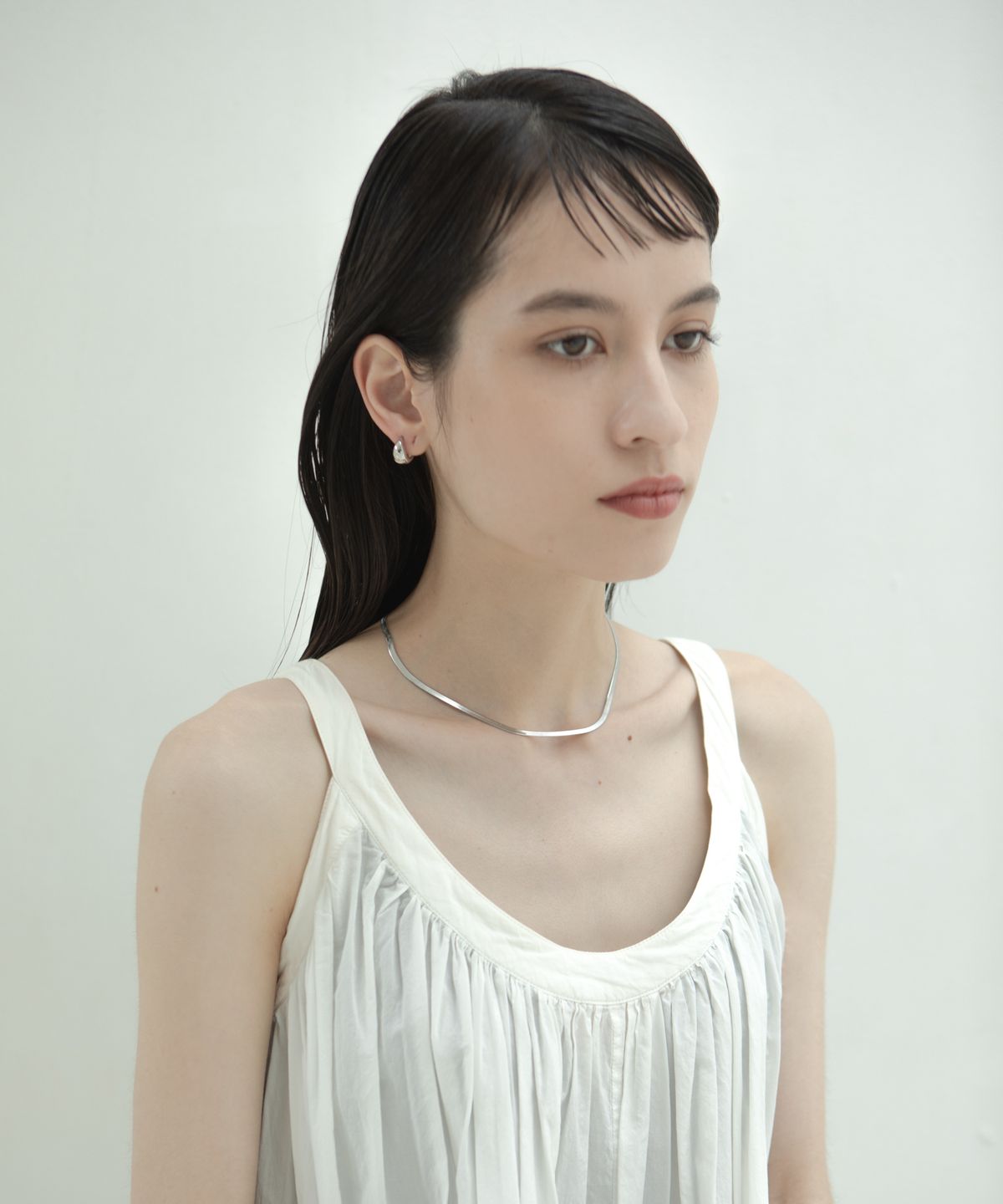 노비스도쿄(NOVICE TOKYO) 스네이크 체인 목걸이 Snake Chain Necklace [Stainless] / silver