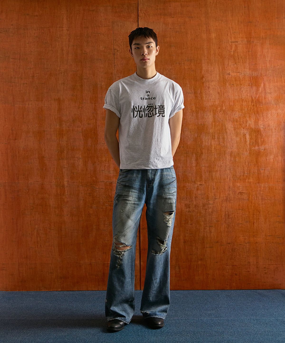 마이딥블루메모리즈(MY DEEP BLUE MEMORIES) A TRANCE T-SHIRTS (LIGHT GREY)