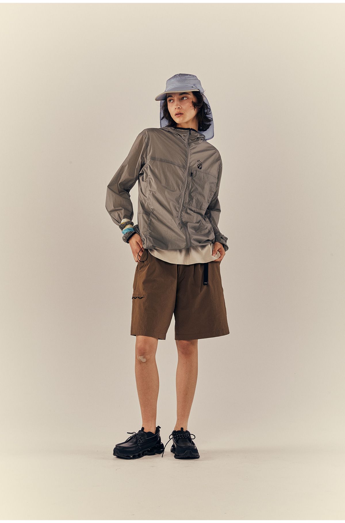 프라이데이세븐(FRIDAYSEVEN) 쇼츠 gaia short pants brown