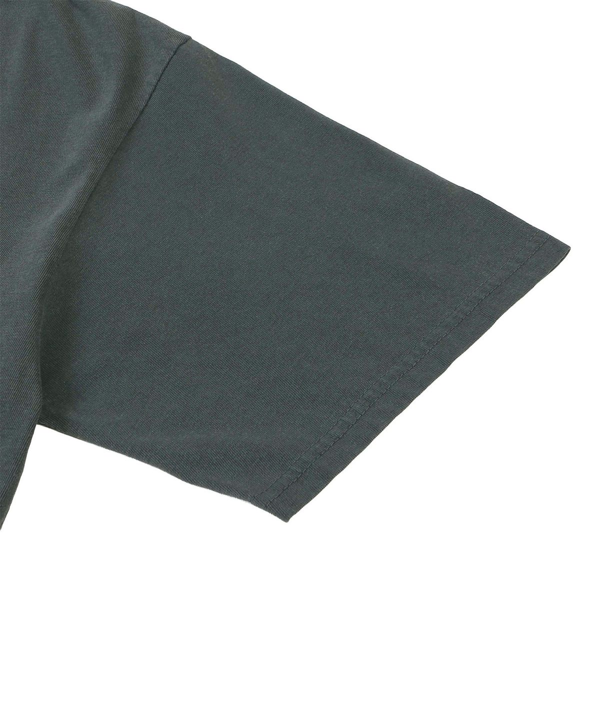 아반(AVAN) 빈무 피그먼트 오버핏 자수 티셔츠 카키