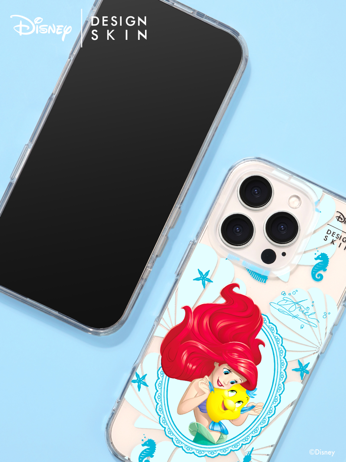디자인스킨(DESIGNSKIN) [디즈니] 클리어 그래픽 케이스_프린세스