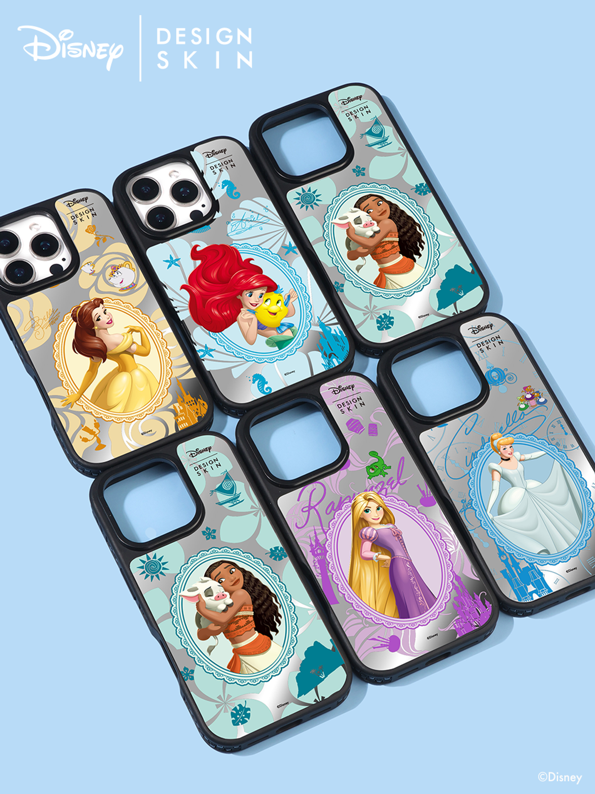 디자인스킨(DESIGNSKIN) [디즈니] 맥세이프 미러 그래픽 케이스_프린세스