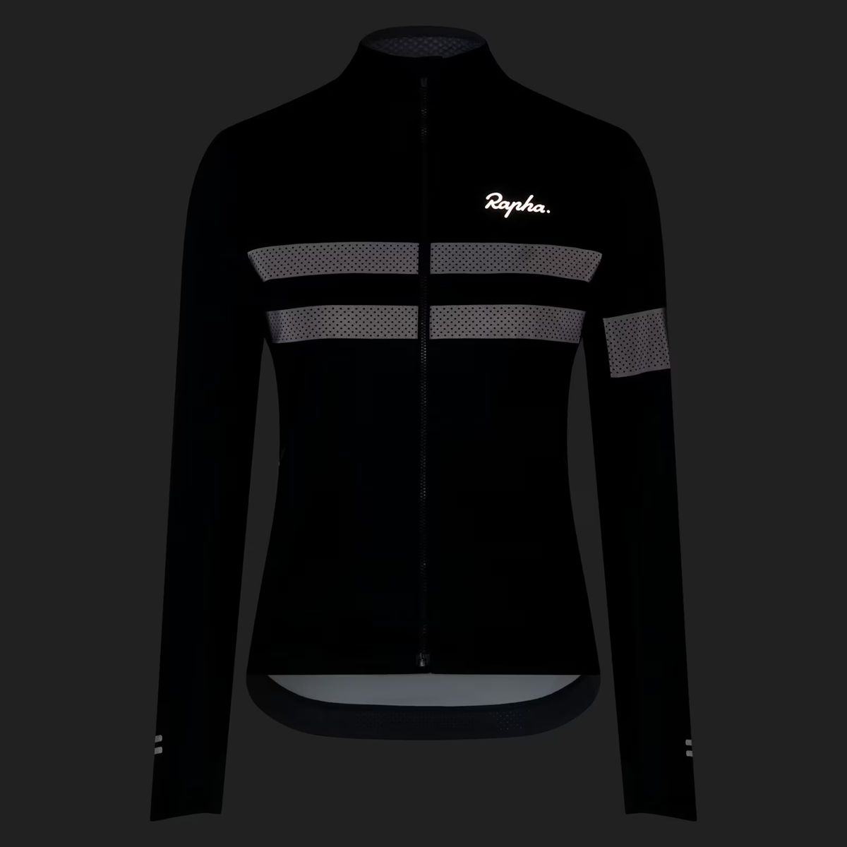 라파(RAPHA) 여성용 브레베 롱 슬리브 윈드스토퍼 져지 블랙