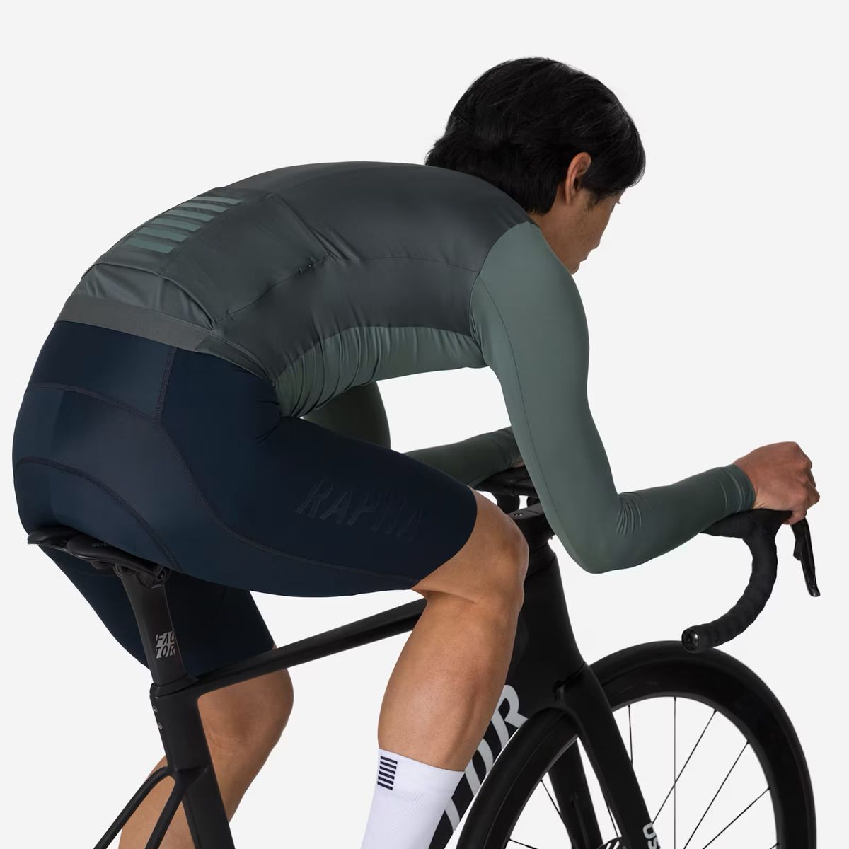 라파(RAPHA) 남성용 프로팀 롱 슬리브 라이트웨이트 져지 그린