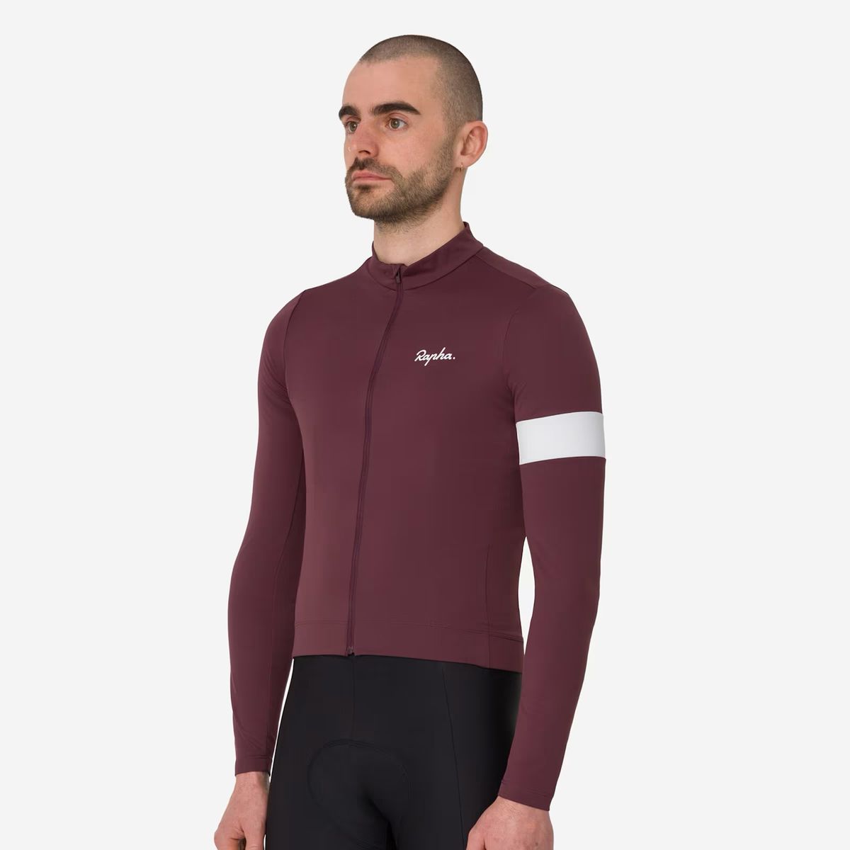 라파(RAPHA) 남성용 코어 써멀 롱 슬리브 져지 마호가니