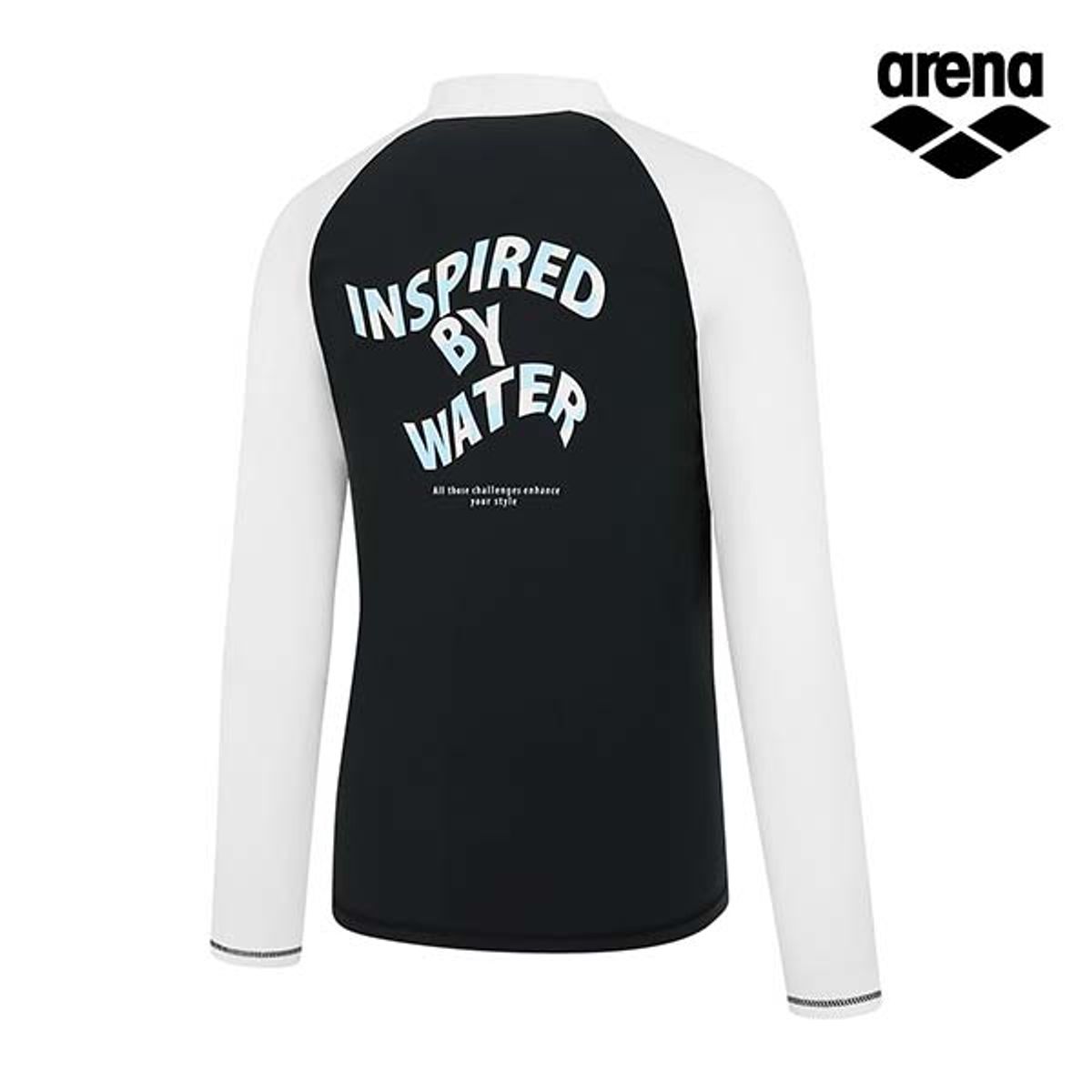 아레나(ARENA) 캠프 레귤러핏 집업 래쉬가드 A5BM1PR08BLK
