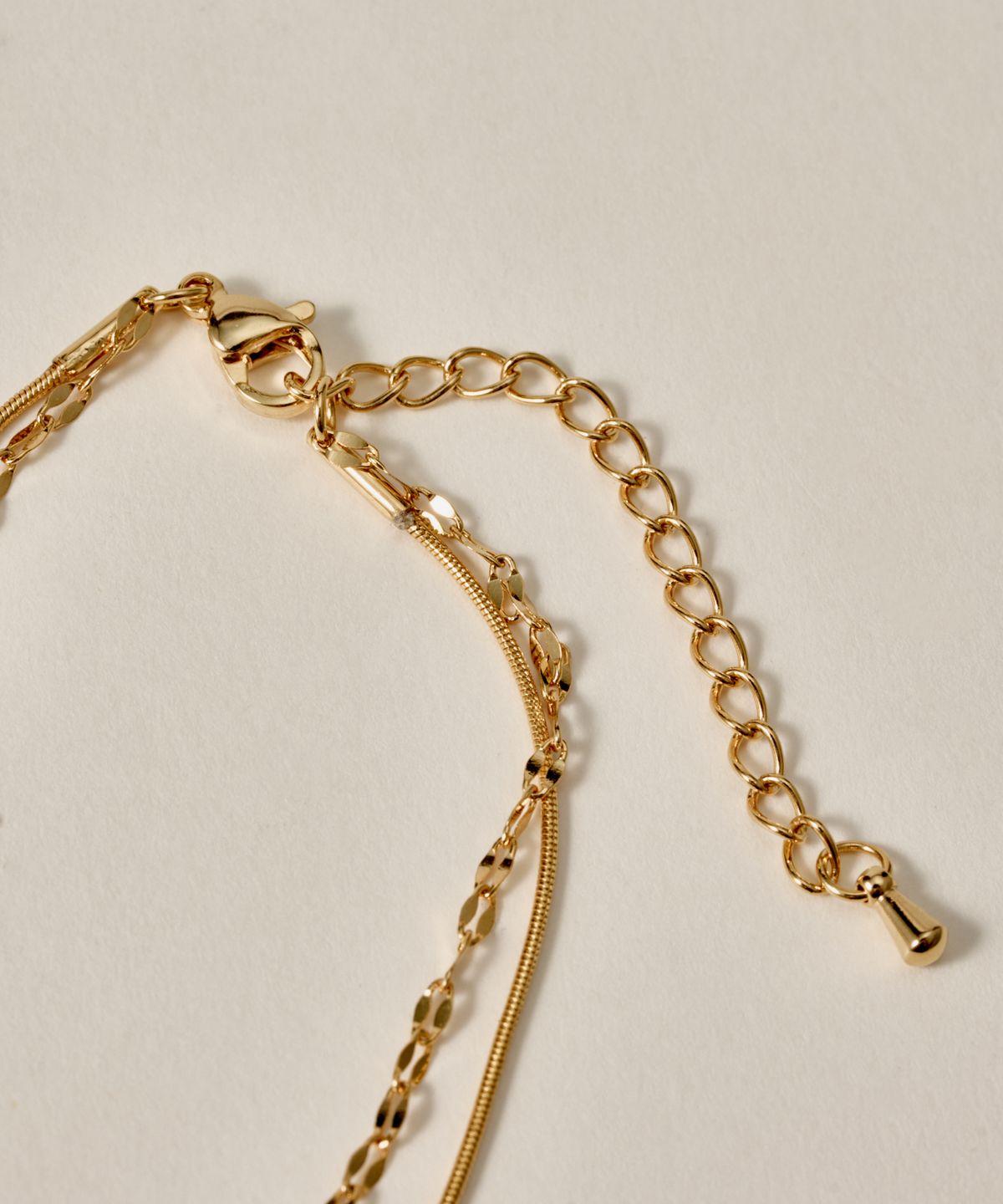 노비스도쿄(NOVICE TOKYO) 페탈 & 라운드 체인 팔찌 Petal & Round Chain Bracelet［Stainless］/ Gold
