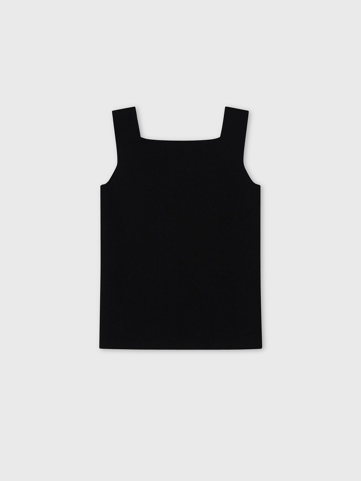 주느세콰(JE NE SAIS QUOI) 스퀘어넥 슬리브리스_블랙