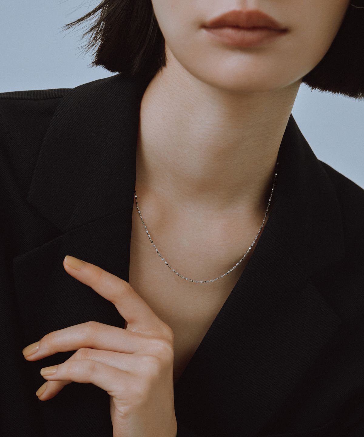 노비스도쿄(NOVICE TOKYO) 스크류 체인 목걸이 Screw Chain Necklace［Stainless］/ Silver
