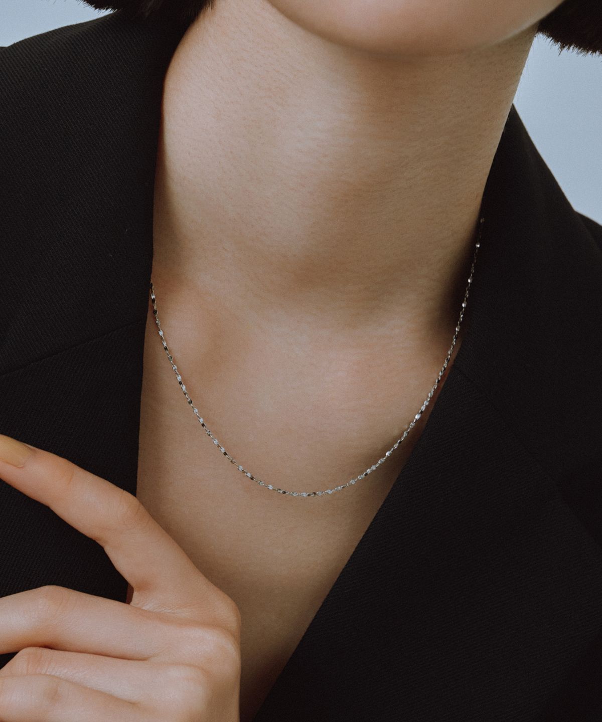 노비스도쿄(NOVICE TOKYO) 스크류 체인 목걸이 Screw Chain Necklace［Stainless］/ Silver