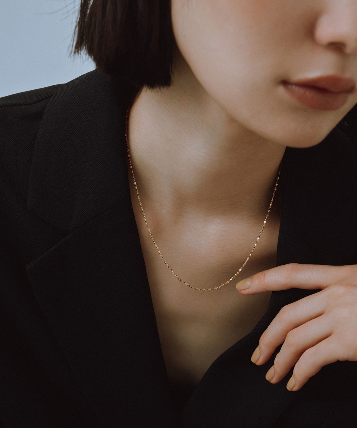노비스도쿄(NOVICE TOKYO) 스크류 체인 목걸이 Screw Chain Necklace［Stainless］/ Gold