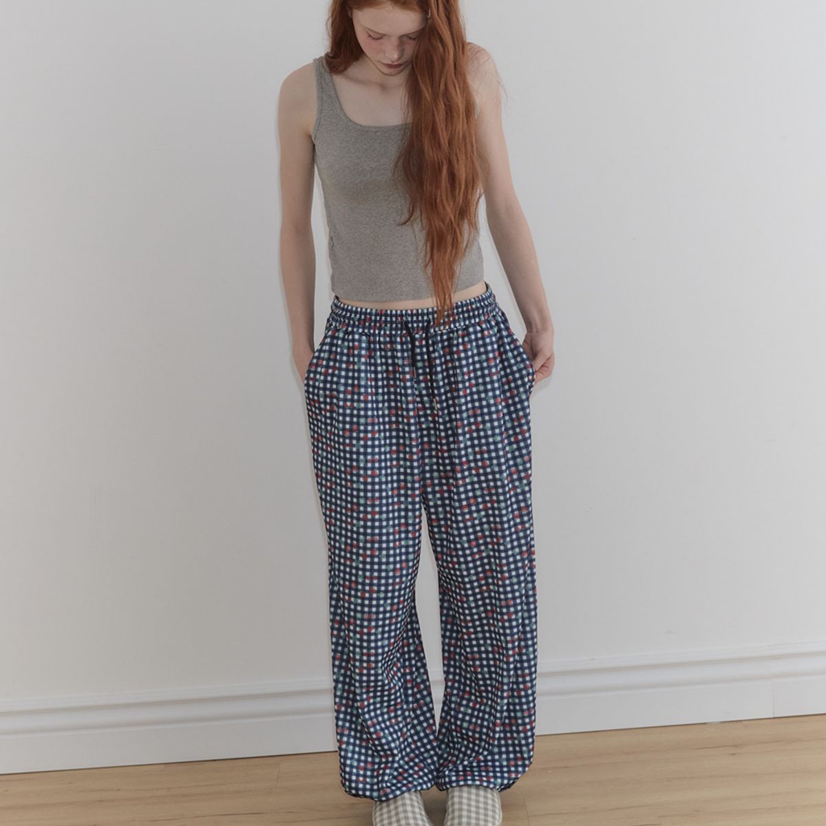 뮤즈무드(MUSEMOOD) Lucky Berry 2-Way Jogger Wide Pants (조거팬츠)