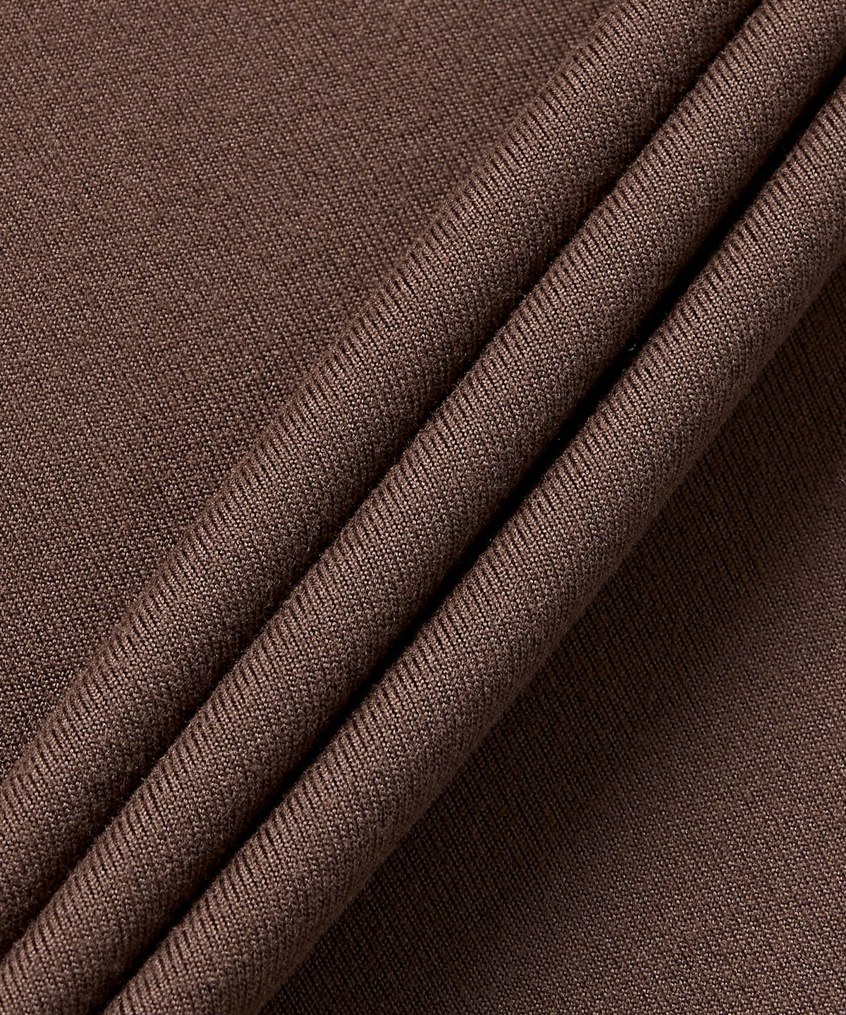 유희(YOUHEE) BASIC U-NECK QUARTER SLEEVE BROWN