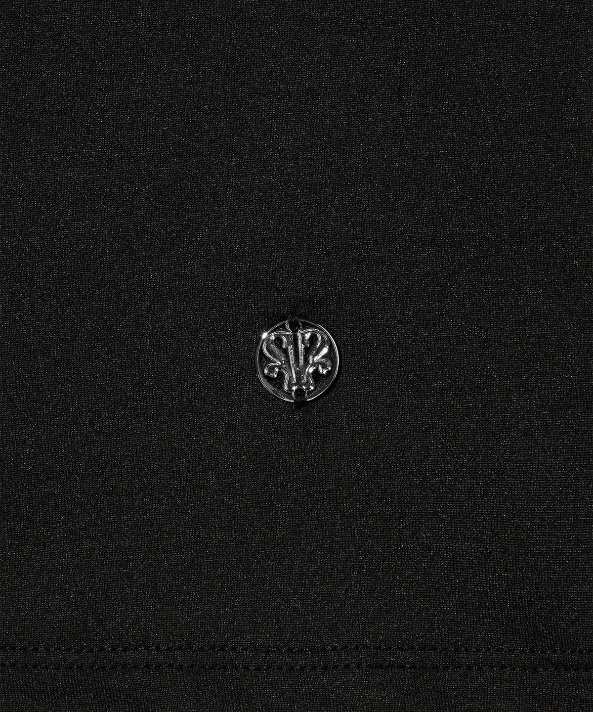유희(YOUHEE) BASIC U-NECK QUARTER SLEEVE BLACK