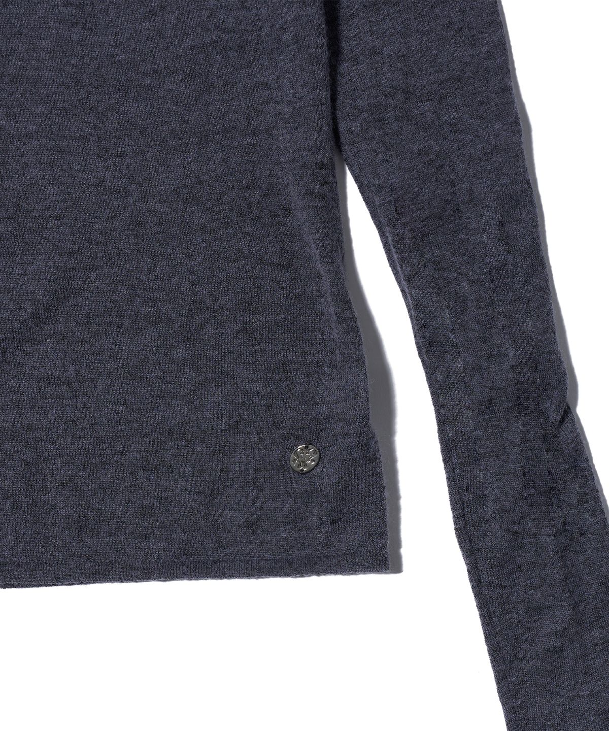 유희(YOUHEE) BASIC OFF SHOULDER KNIT CHARCOAL