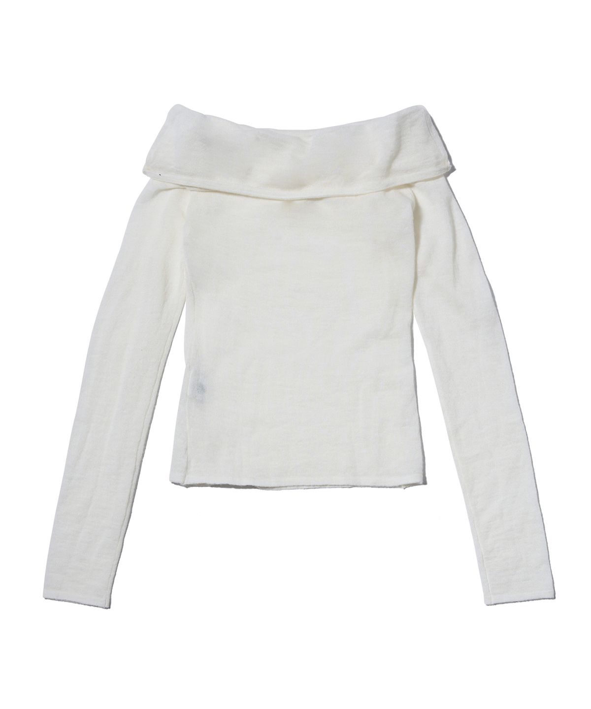 유희(YOUHEE) BASIC OFF SHOULDER KNIT IVORY