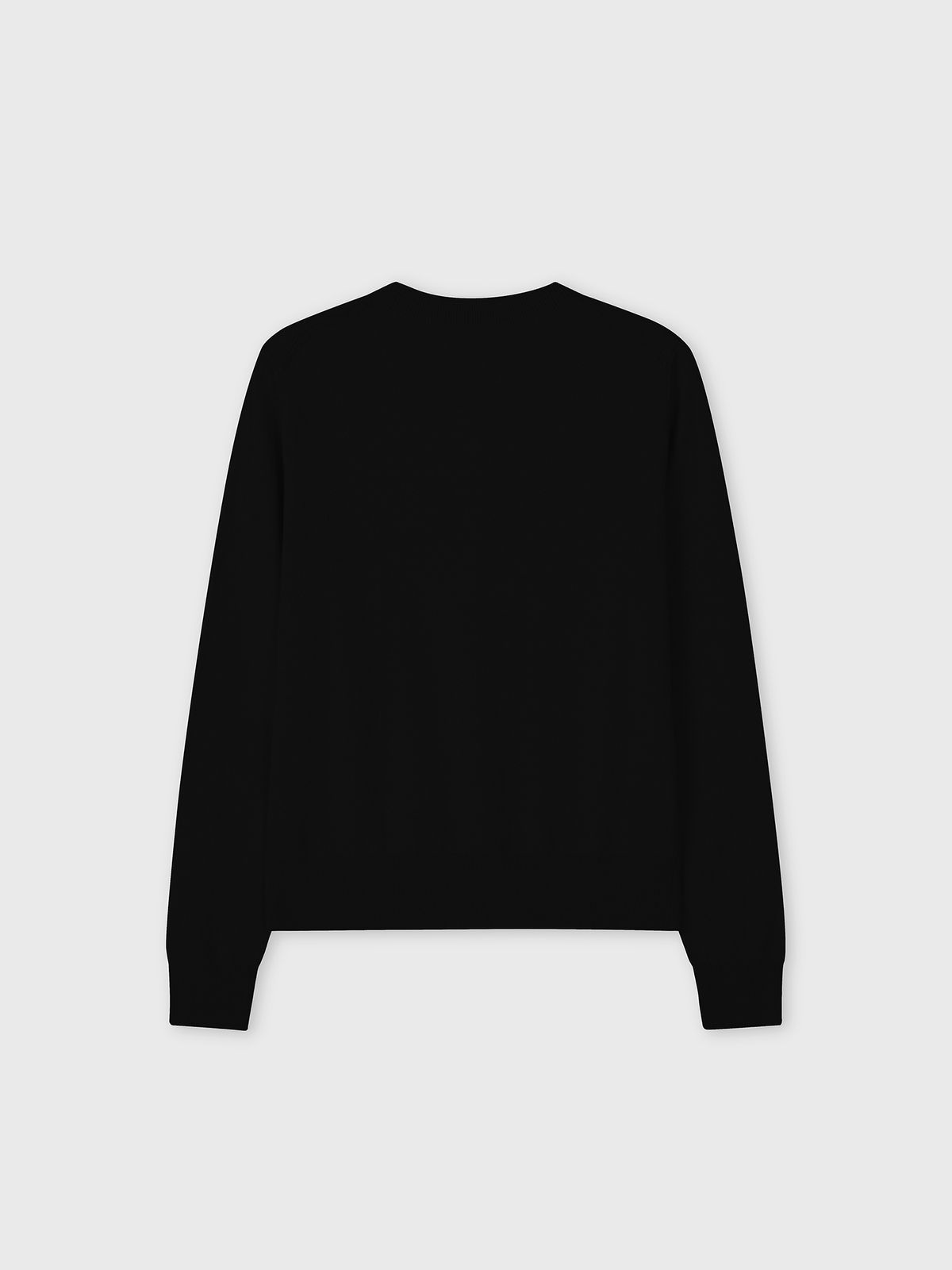 주느세콰(JE NE SAIS QUOI) 에센셜 크루넥 기본 캐시미어 가디건_블랙