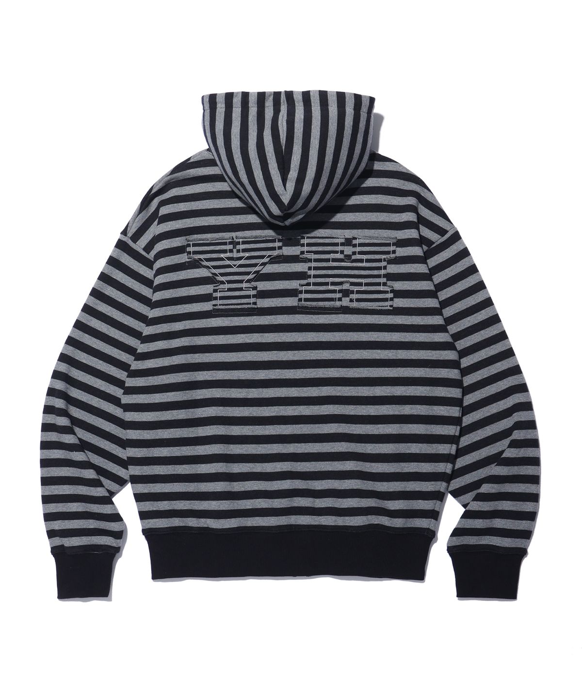 유희(YOUHEE) I LOVE APPLIQUE HOOD ZIP-UP CHARCOAL