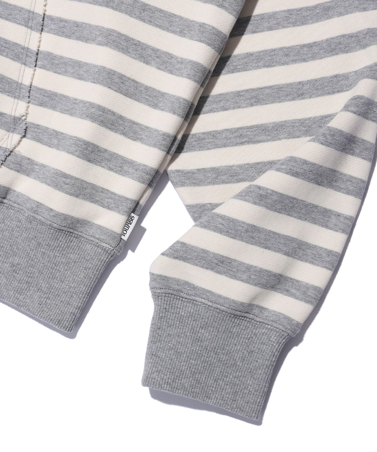 유희(YOUHEE) I LOVE APPLIQUE HOOD ZIP-UP MELANGE GREY