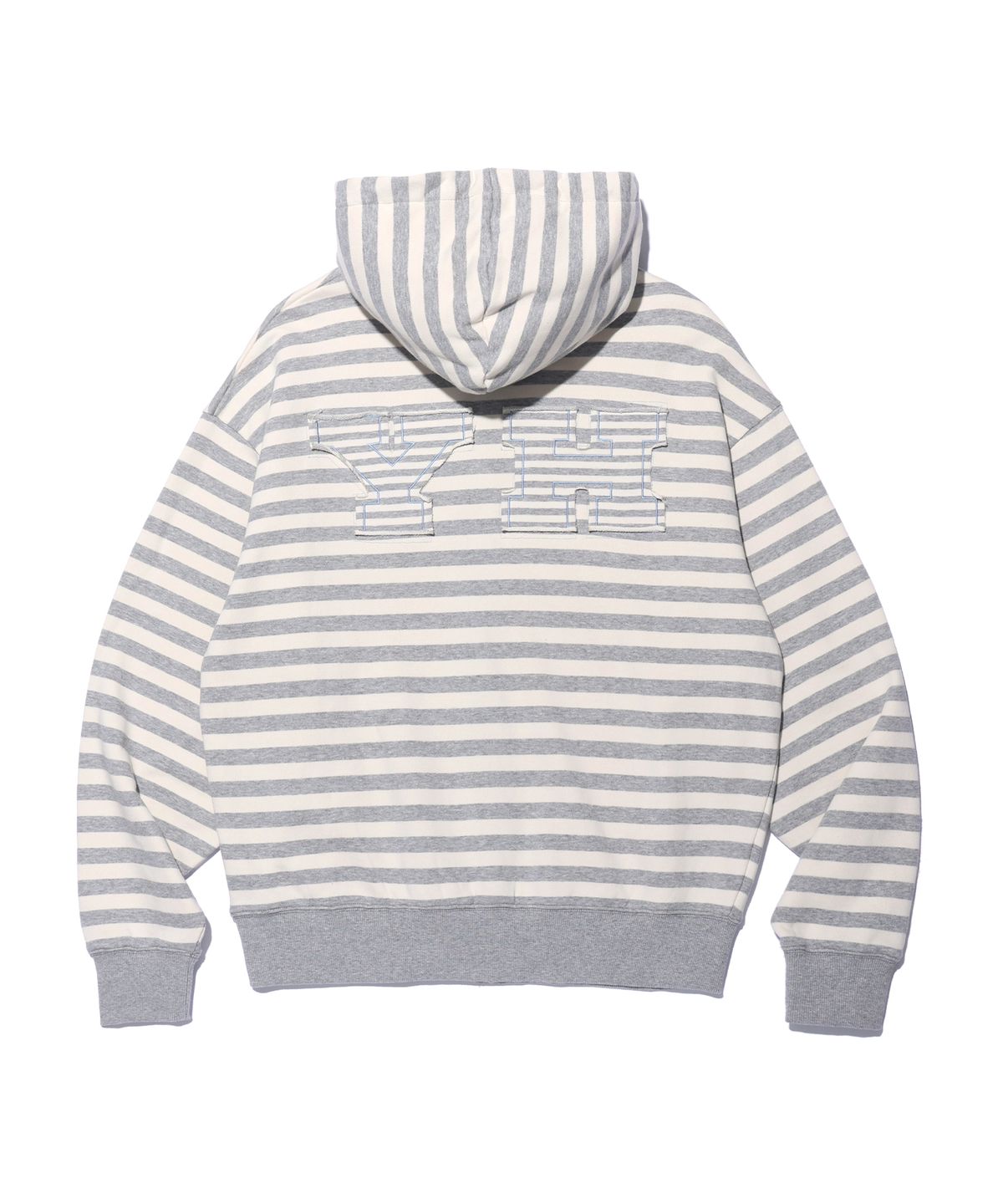 유희(YOUHEE) I LOVE APPLIQUE HOOD ZIP-UP MELANGE GREY