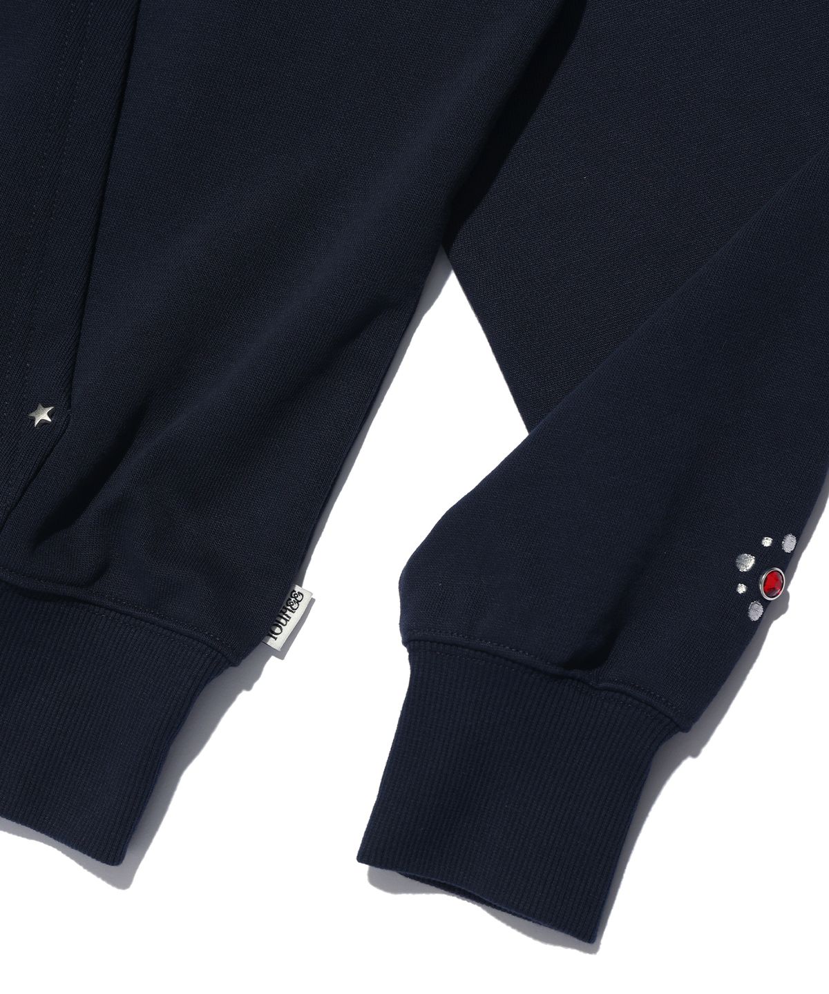 유희(YOUHEE) STAR HOTFIX HOOD ZIP-UP NAVY