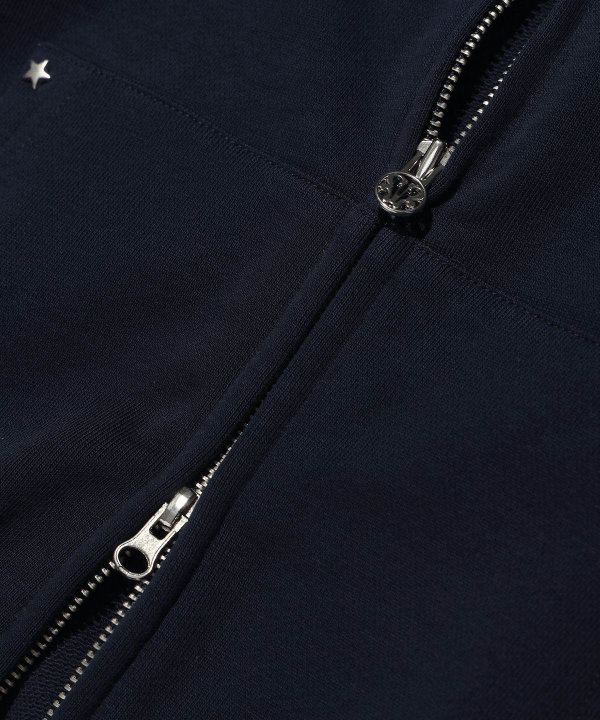 유희(YOUHEE) STAR HOTFIX HOOD ZIP-UP NAVY