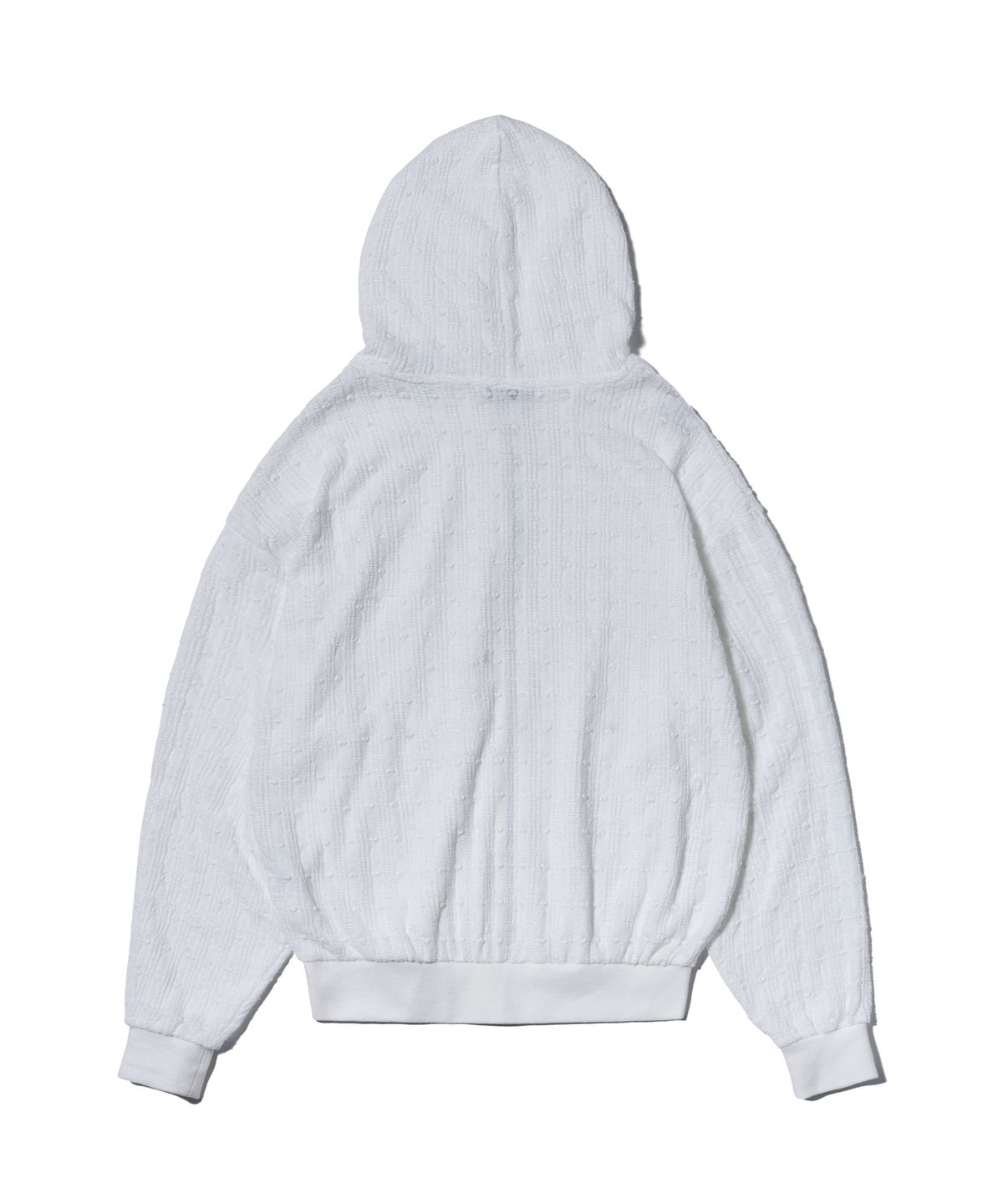 유희(YOUHEE) LACE HOOD ZIP-UP WHITE