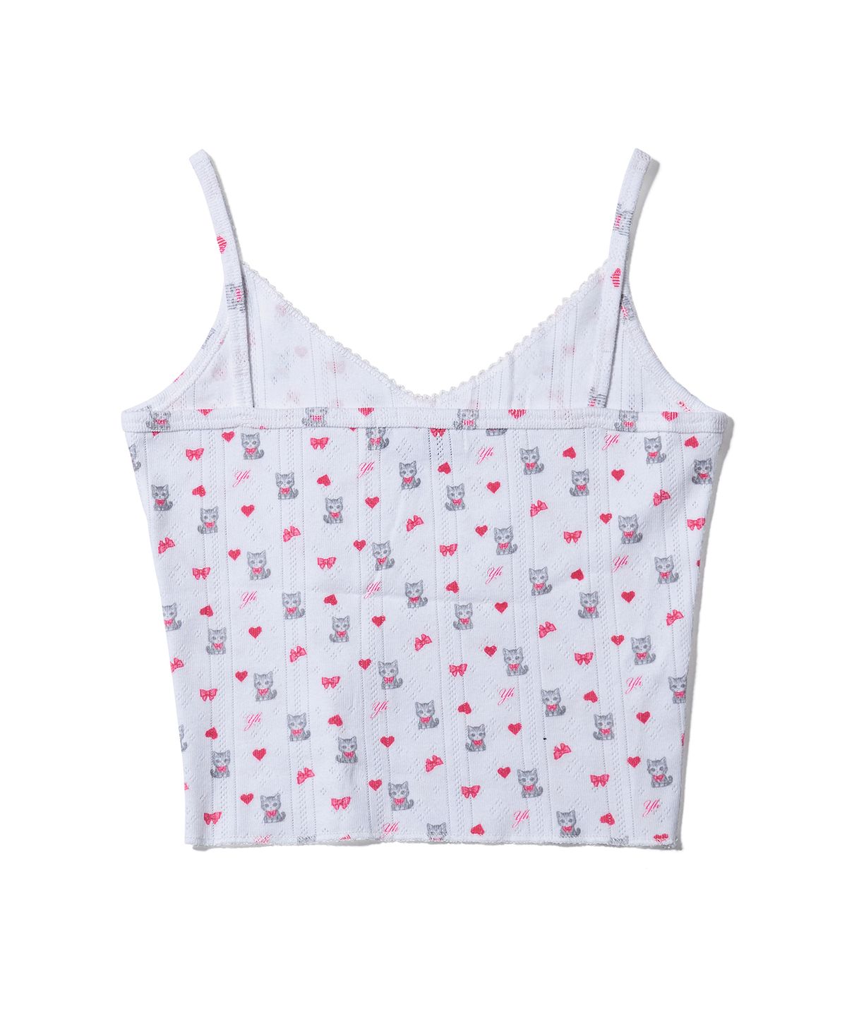 유희(YOUHEE) PETITE PATTERN SLEEVELESS WHITE