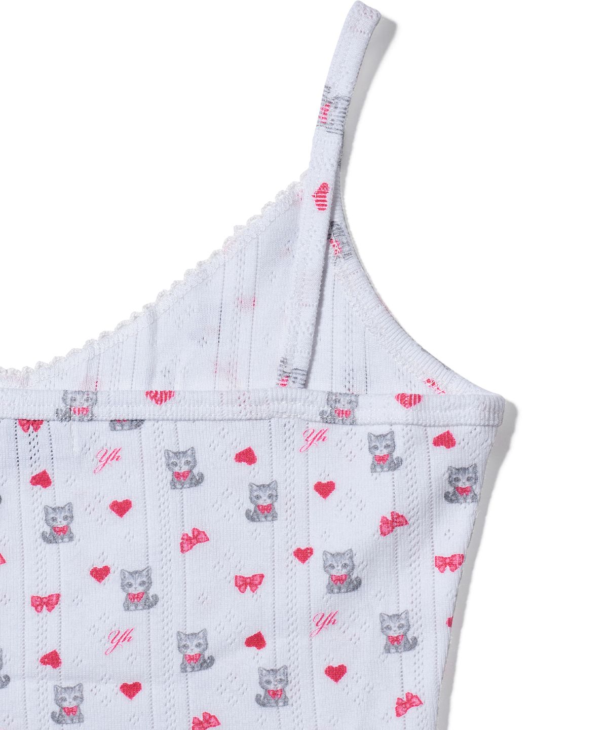 유희(YOUHEE) PETITE PATTERN SLEEVELESS WHITE