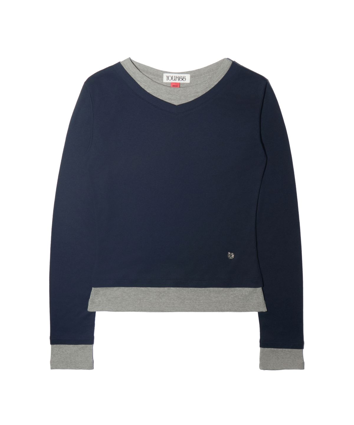 유희(YOUHEE) LAYERED LONG SLEEVE NAVY