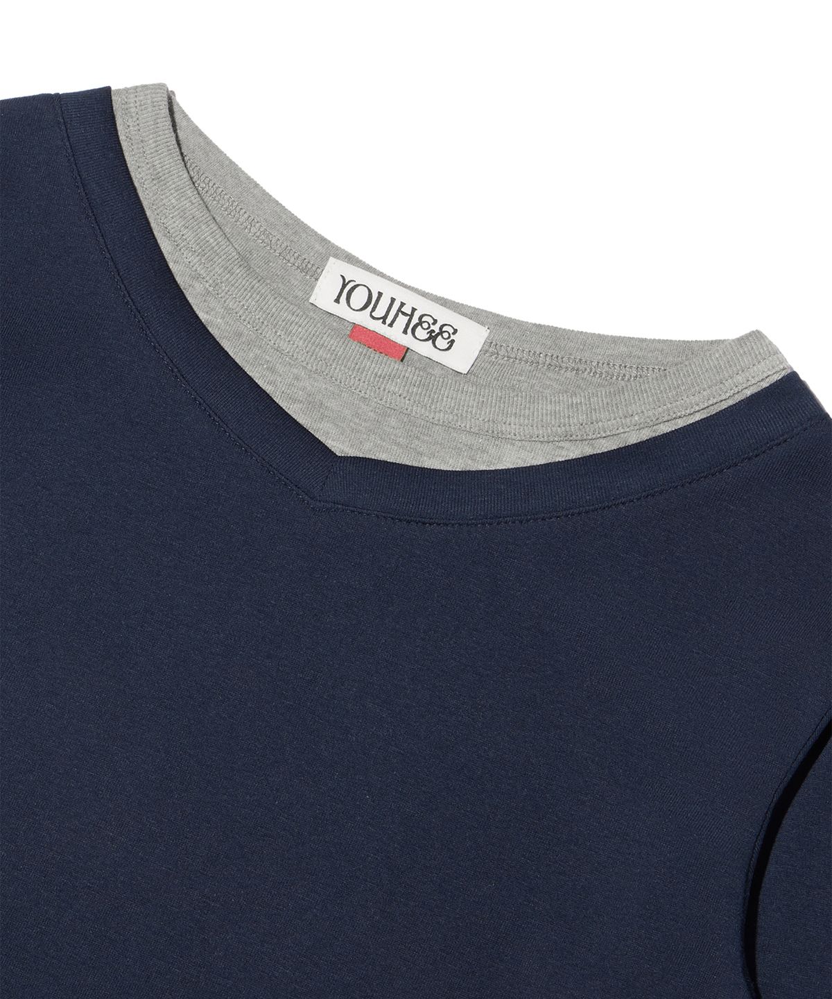유희(YOUHEE) LAYERED LONG SLEEVE NAVY