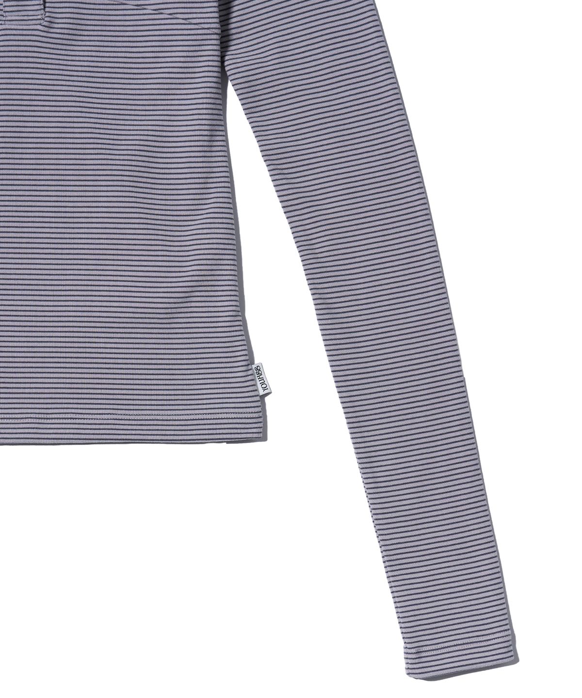 유희(YOUHEE) STUD DETAILED HOODIE LONG SLEEVE GREY