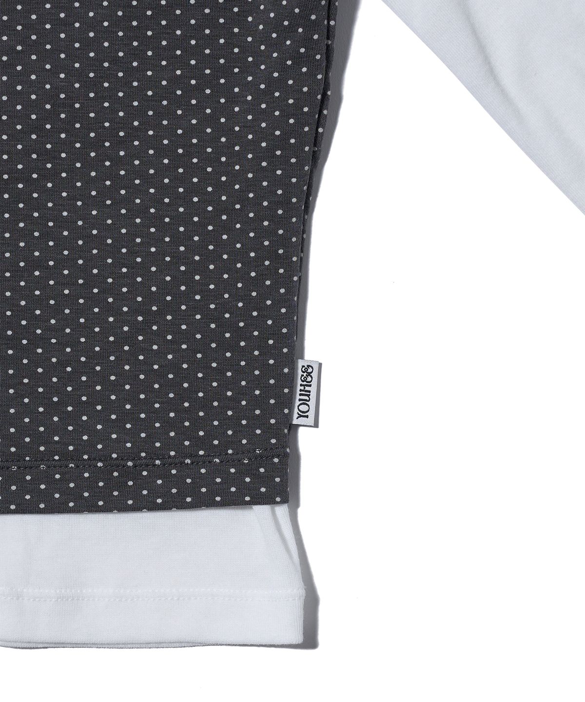 유희(YOUHEE) HALTER NECK LAYERED LONG SLEEVE WHITE