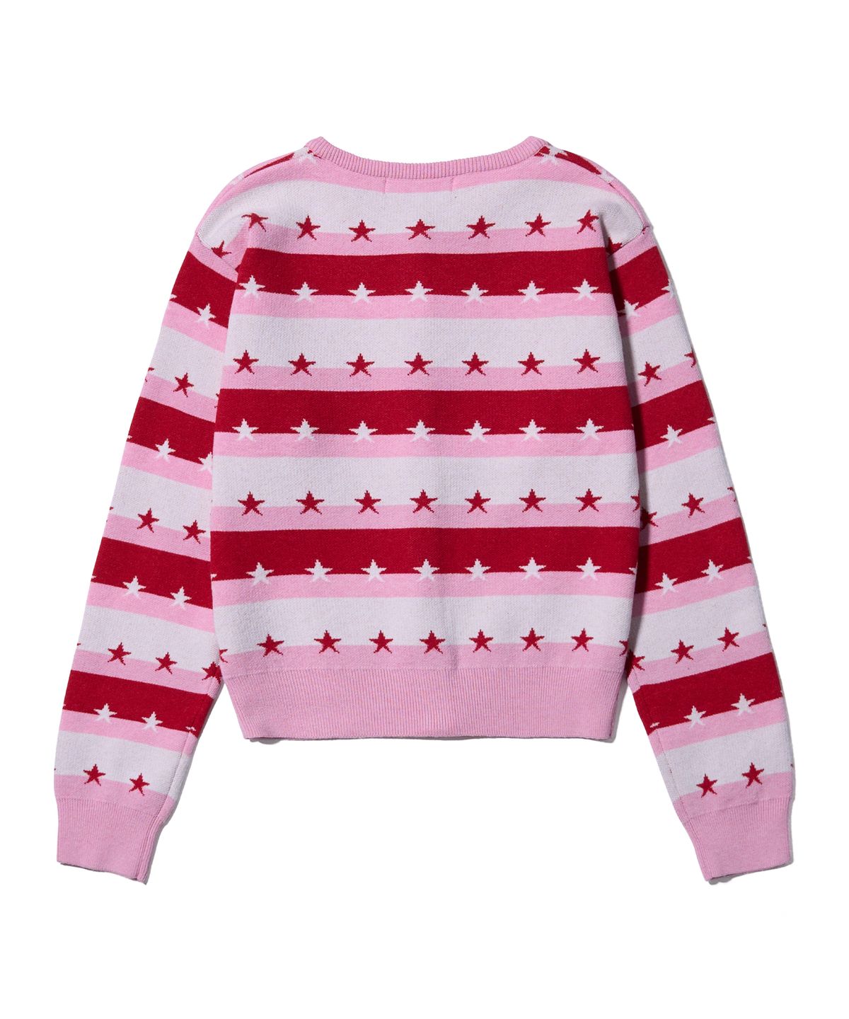 유희(YOUHEE) STAR STRIPE CARDIGAN PINK