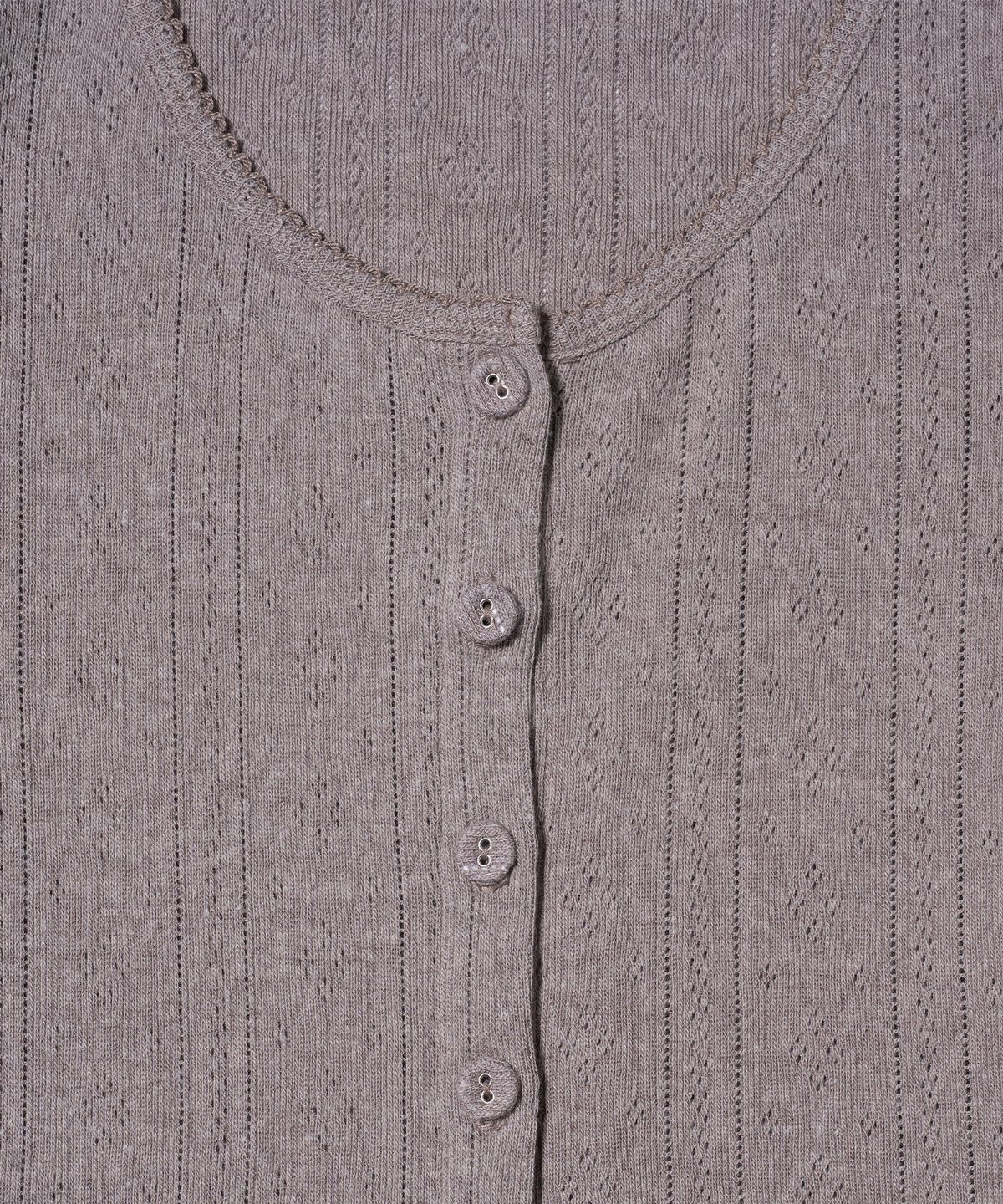 유희(YOUHEE) EYELET CARDIGAN BEIGE