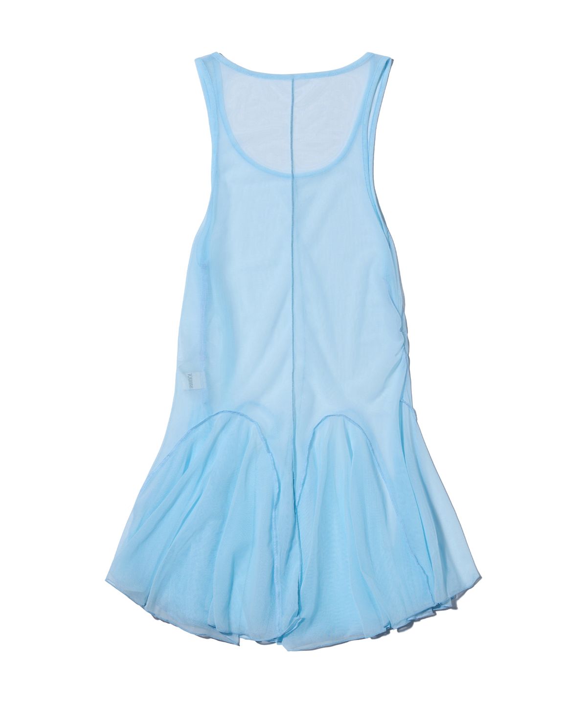 유희(YOUHEE) MESH LAYERED DRESS LIGHT BLUE