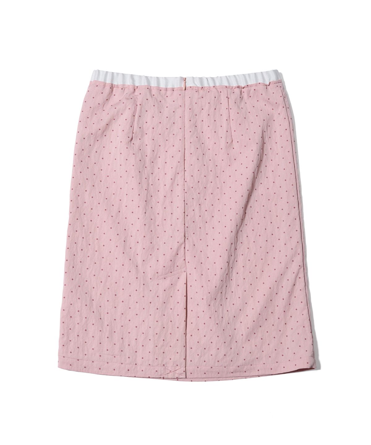 유희(YOUHEE) POLKA DOT LAYERED MIDI SKIRT PINK
