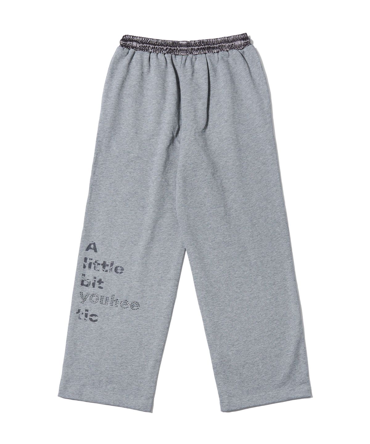 유희(YOUHEE) YOUHEETIC HOTFIX SWEATPANTS MELANGE GREY