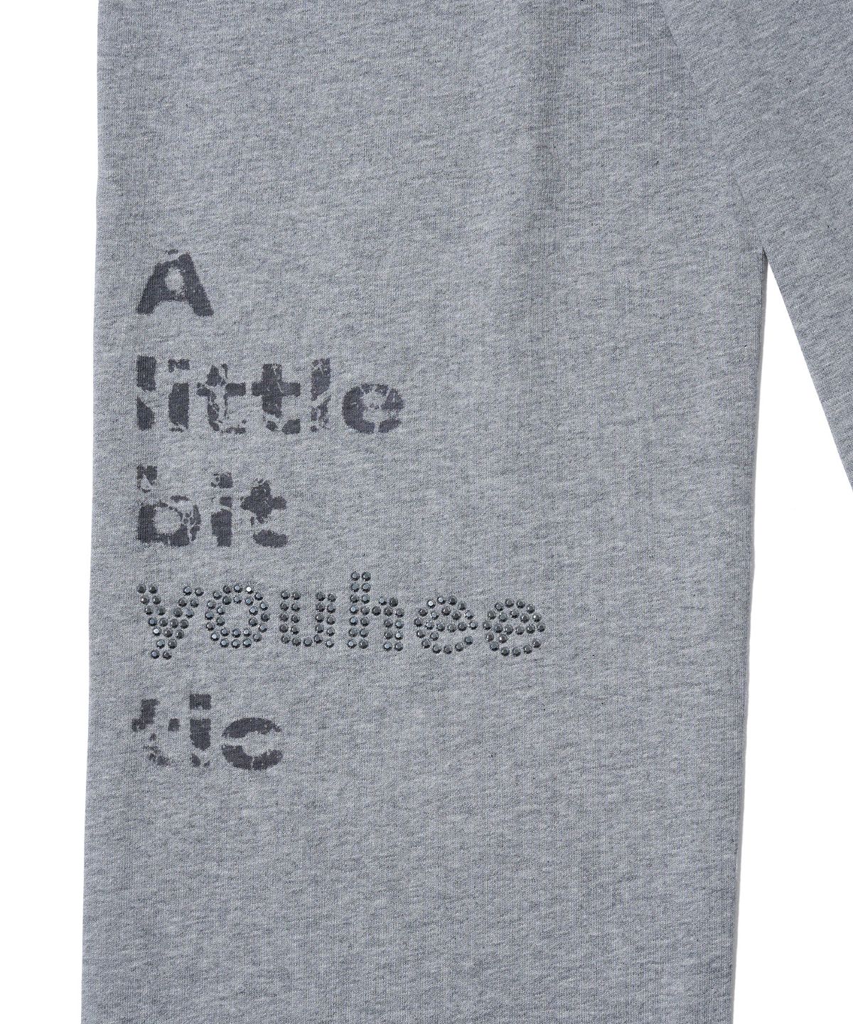 유희(YOUHEE) YOUHEETIC HOTFIX SWEATPANTS MELANGE GREY